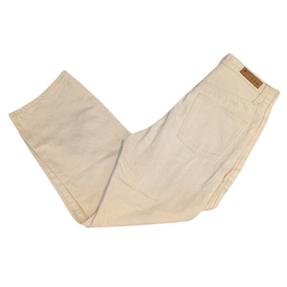 F.AM. Paris Straight Crop  White Jeans Size 28 - Picture 2 of 9